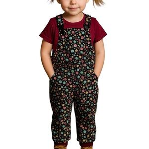 Hanna Anderson Floral Print Snow Suit Overalls